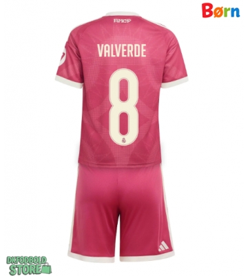 Real Madrid Federico Valverde #8 Replika Babytøj Tredje sæt Børn 2026-27 Kortærmet (+ Korte bukser)
